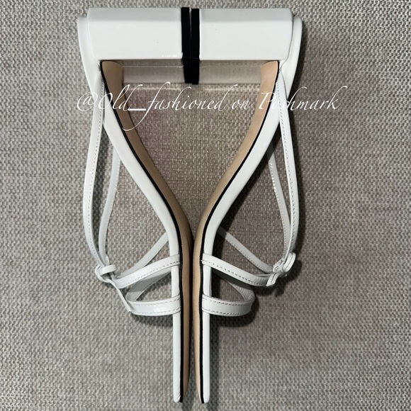BY FAR June Bow-Detailed Glossed-Leather Mules